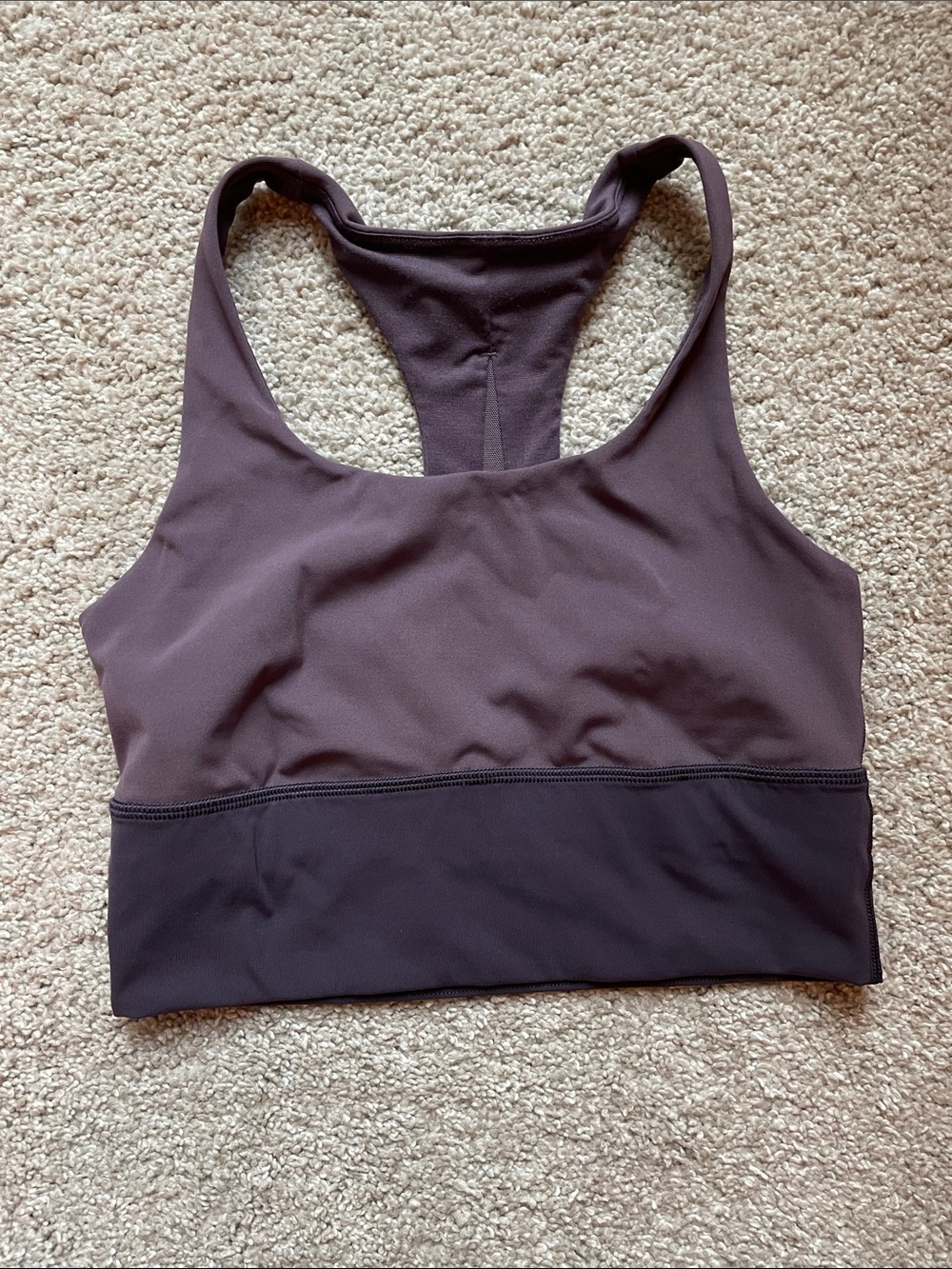 Lululemon Longline Bra in Deep Plum